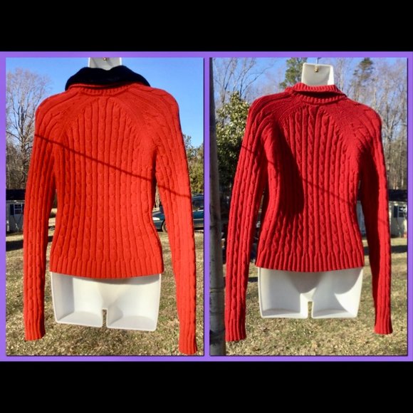 Cardi w/Faux Fur Collar, sz SP - Picture 4 of 7